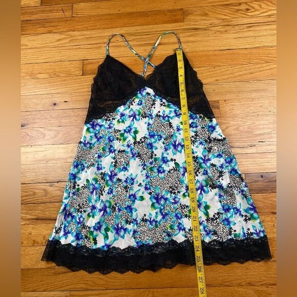 Victorias Secret Silk Multi Colored Floral Slip Dress Size L - Picture 4 of 7